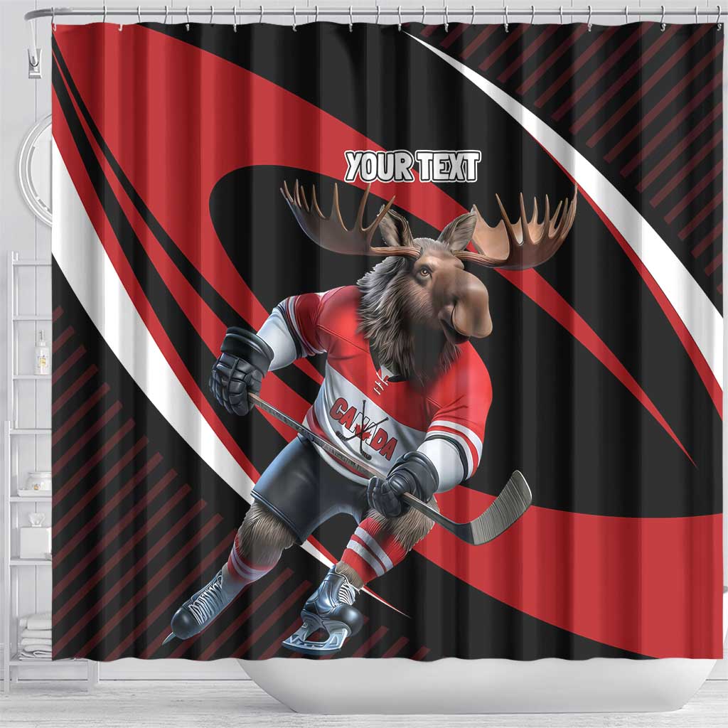 Canada Hockey Personalized Shower Curtain Go Canada Go LT7
