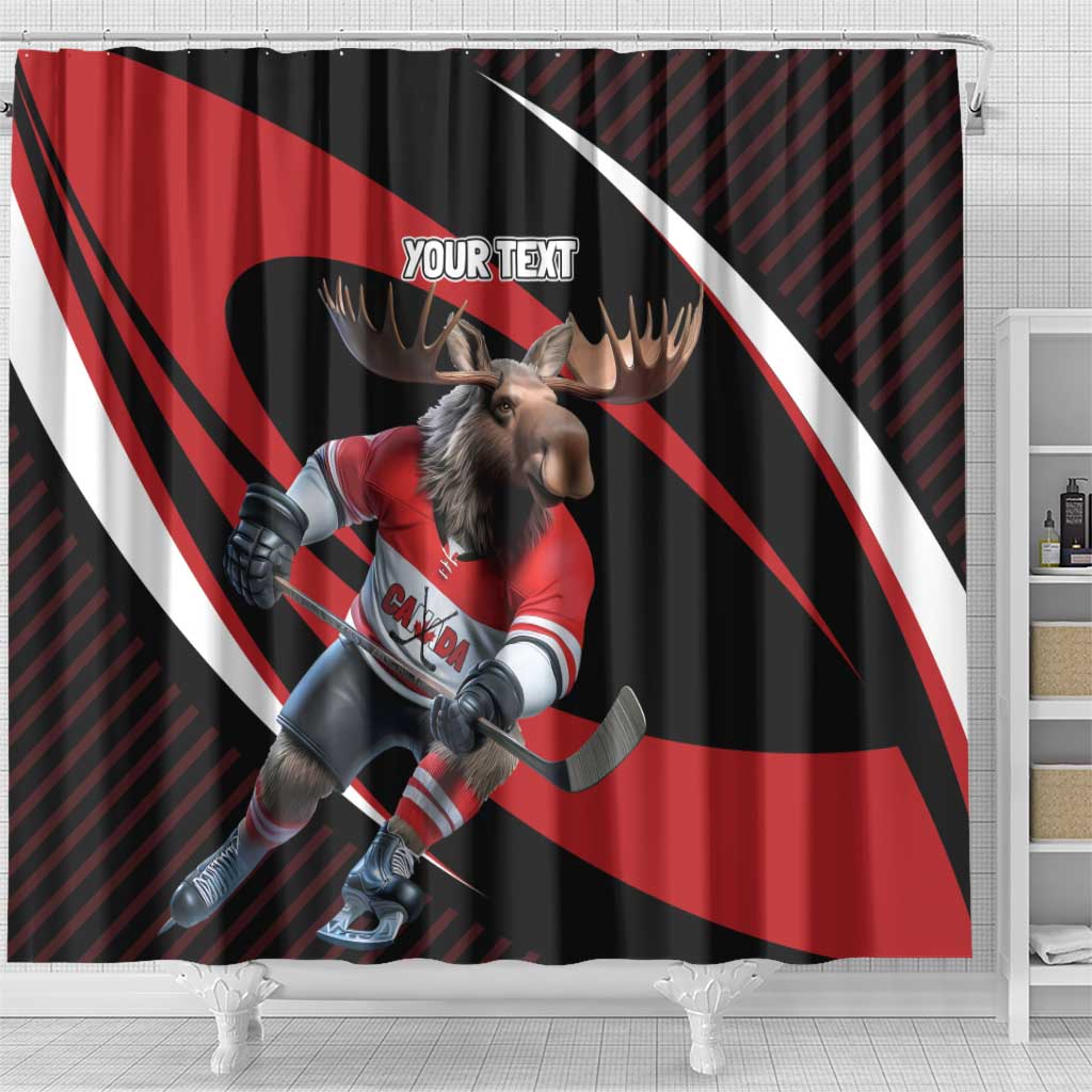 Canada Hockey Personalized Shower Curtain Go Canada Go LT7