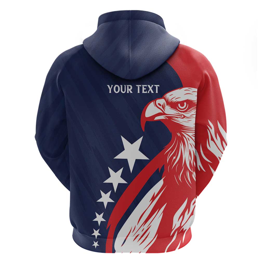 USA Ice Hockey Personalized Eagle Hoodie Shoot For The Stars LT7