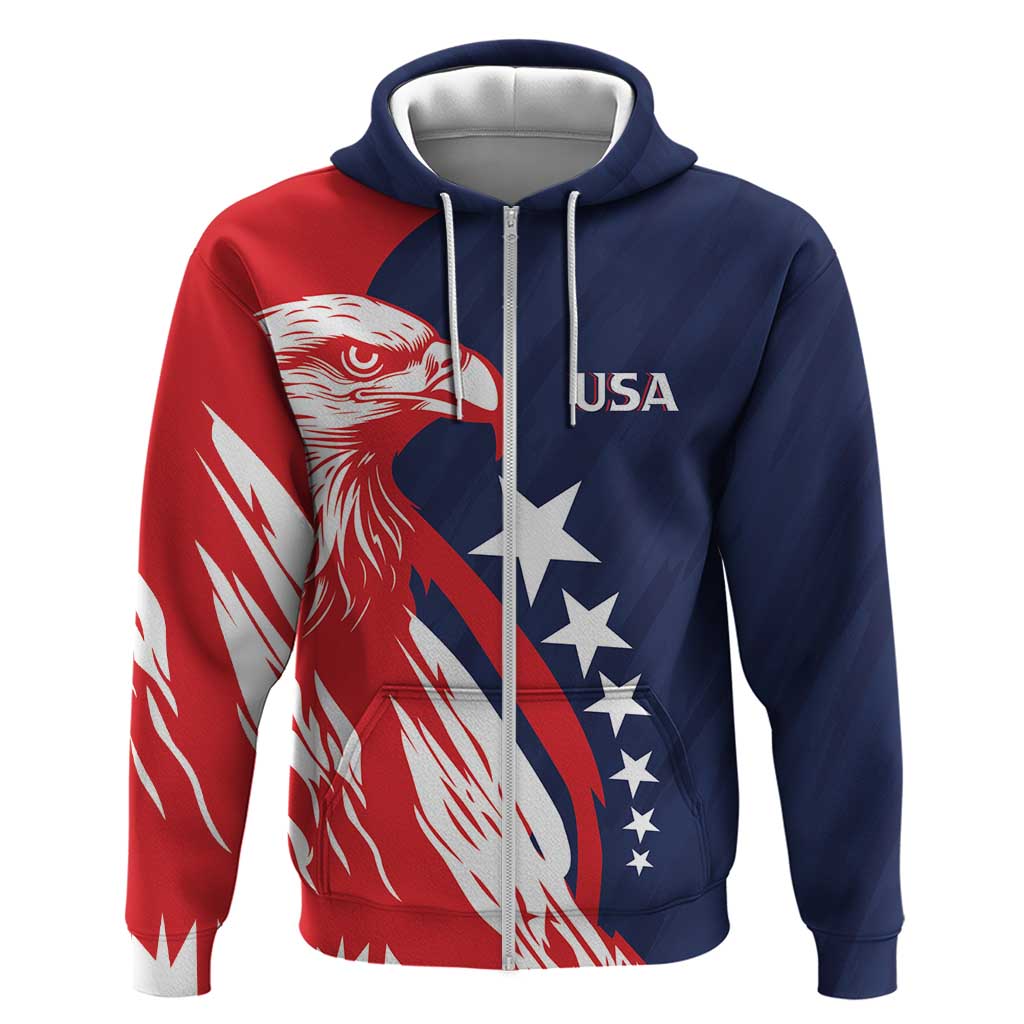 USA Ice Hockey Personalized Eagle Hoodie Shoot For The Stars LT7