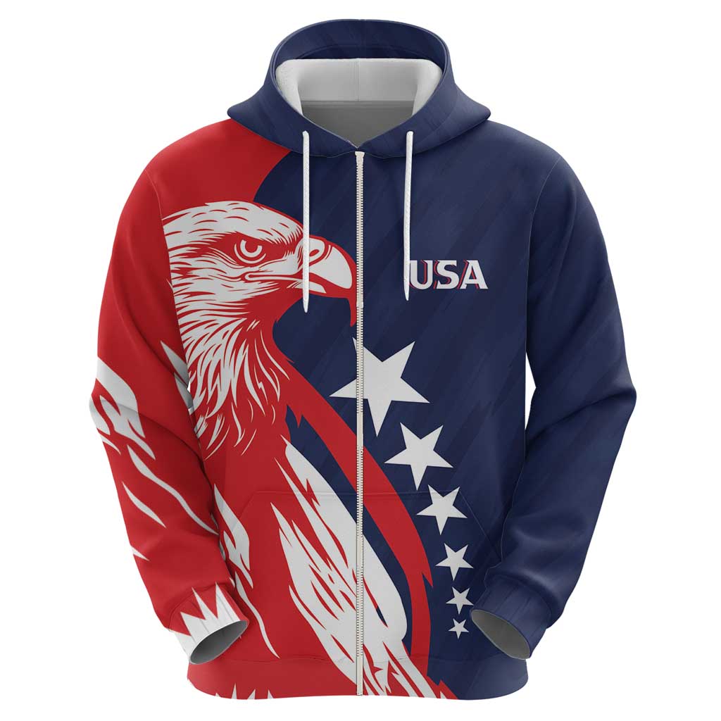 USA Ice Hockey Personalized Eagle Hoodie Shoot For The Stars LT7