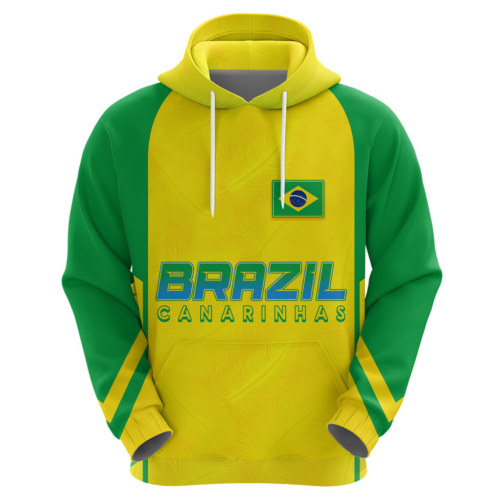 Personalised Brazil Football Hoodie Women's WC 2023 Canarinhas LT7