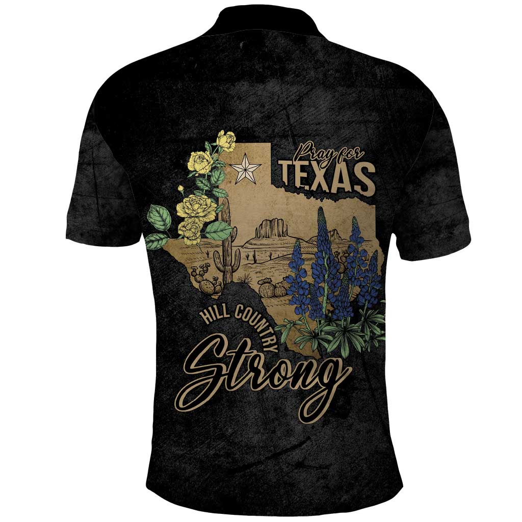 Pray for Texas Polo Shirt Hill Country Strong LT7