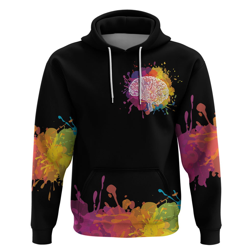 Autism Wired Differently Colors Splash Hoodie LT7
