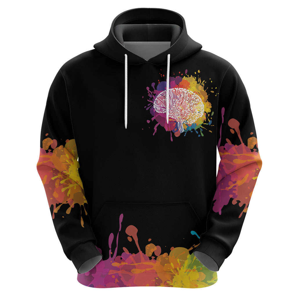 Autism Wired Differently Colors Splash Hoodie LT7