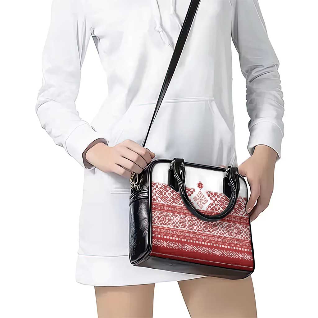 Latvia Jani Midsummer Shoulder Handbag Red White Latvijas Auseklis LT7