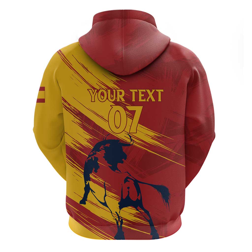 Spain La Furia Roja Custom Hoodie 2024 Tetracampeon Espana LT7