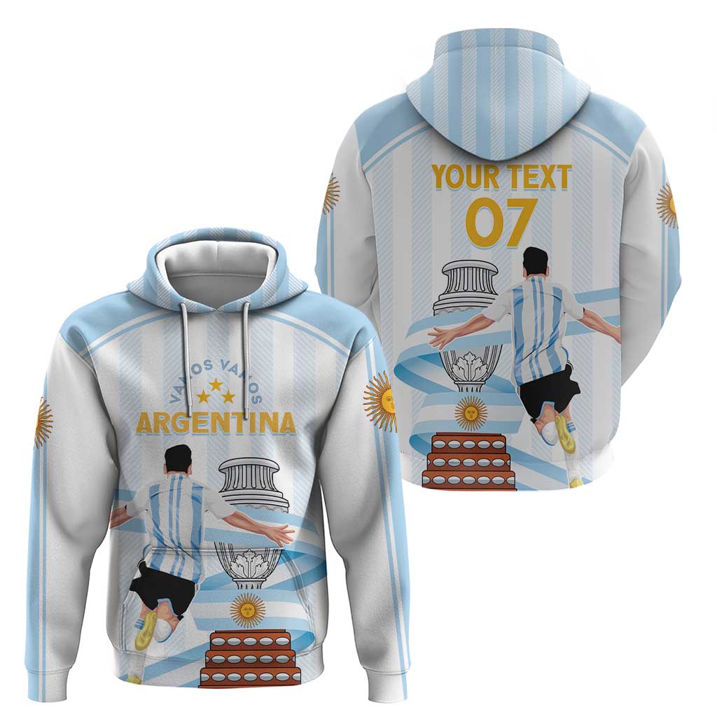 Argentina Campeones Custom Hoodie Vamos Vamos Albiceleste LT7