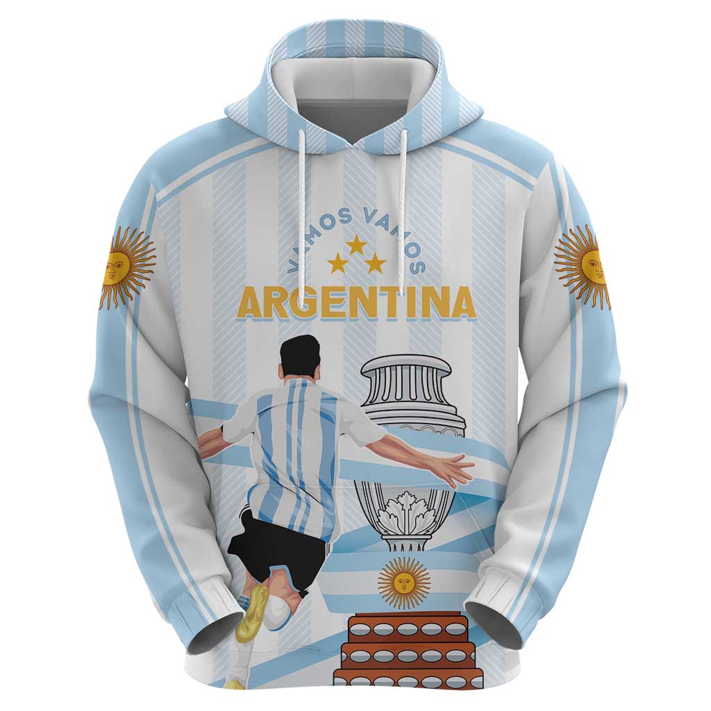 Argentina Campeones Custom Hoodie Vamos Vamos Albiceleste LT7