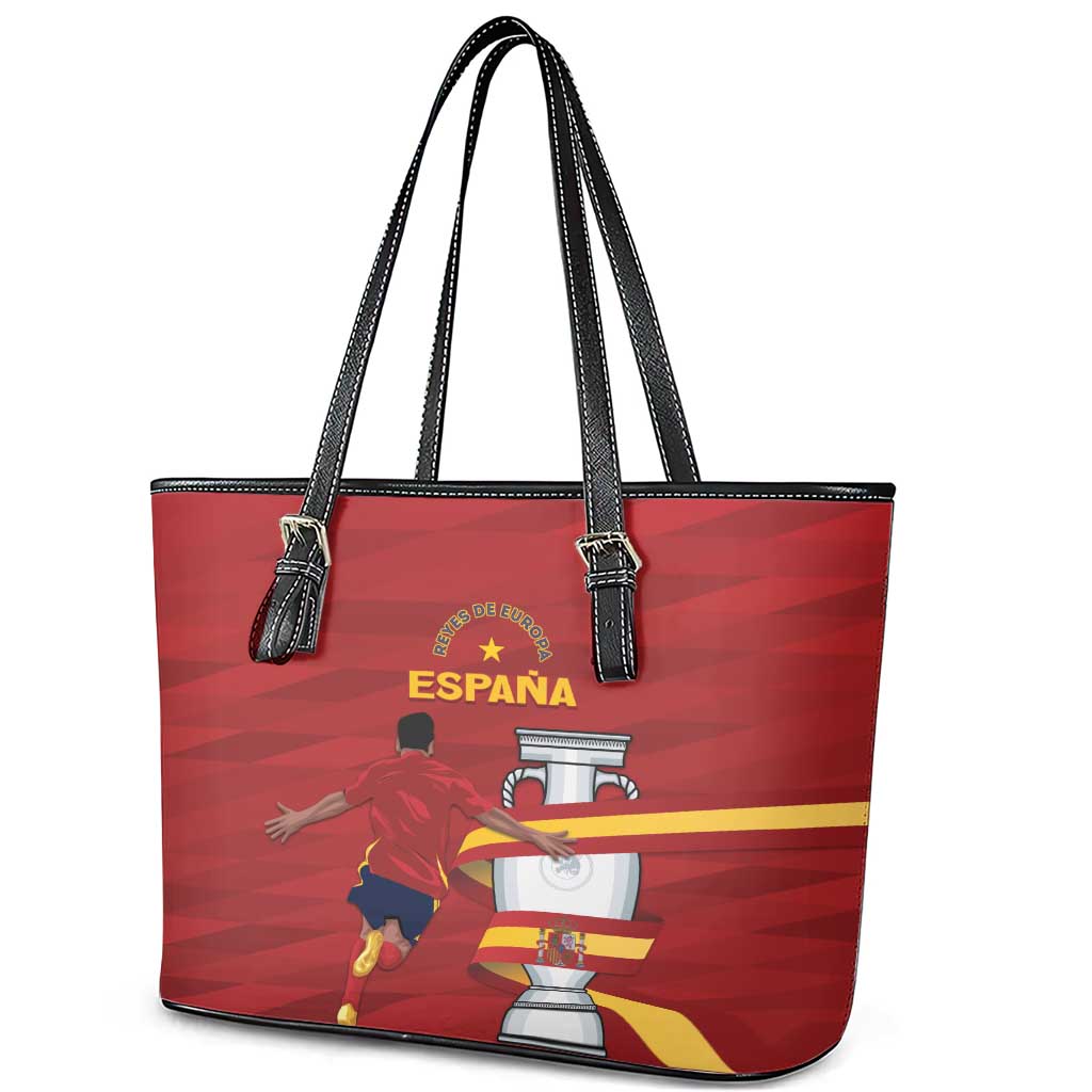 Spain Campeones Leather Tote Bag Reyes de Europa LT7