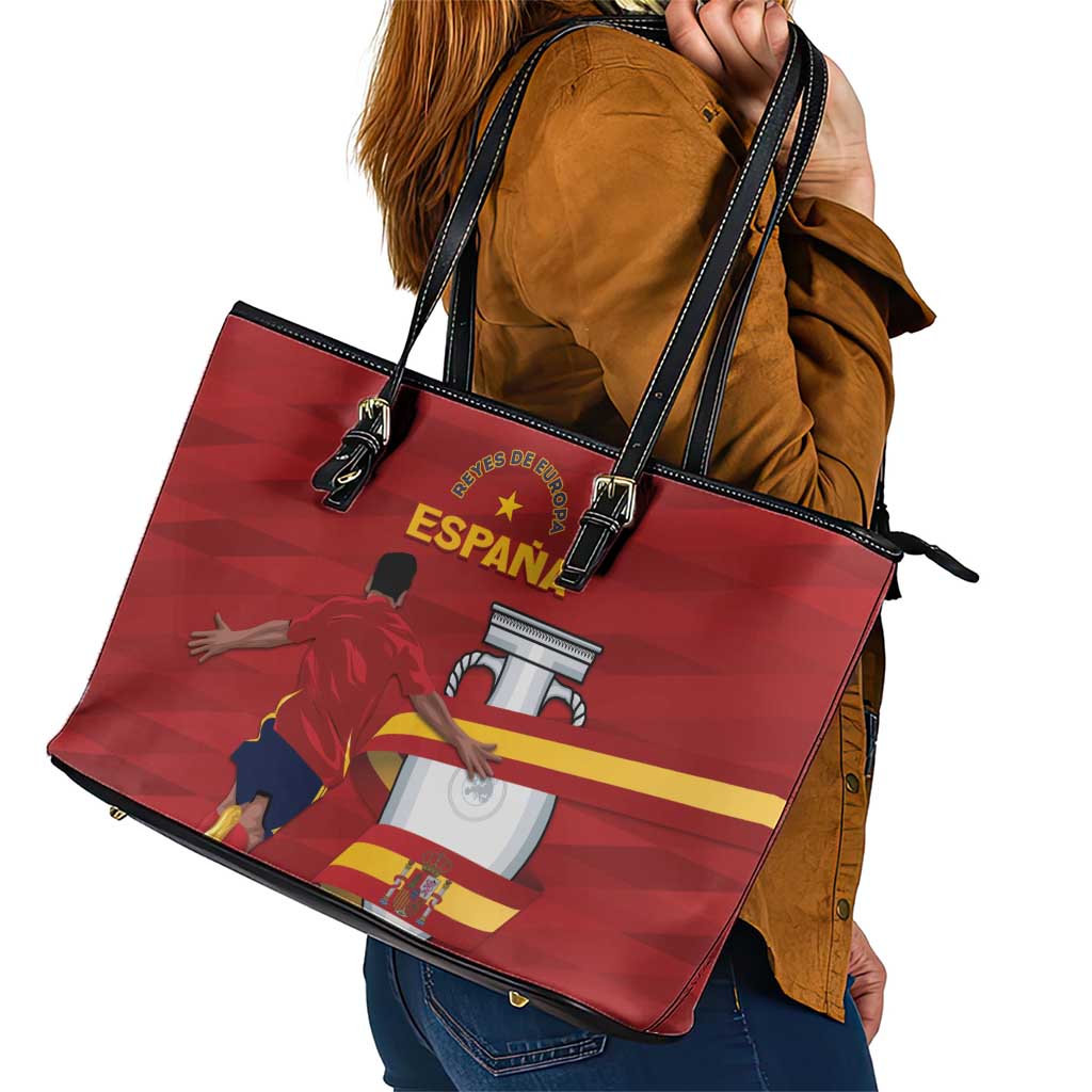 Spain Campeones Leather Tote Bag Reyes de Europa LT7
