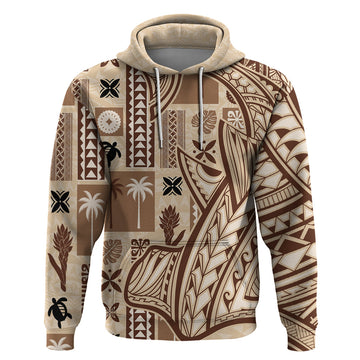 Samoa Tapa Hoodie Siapo Mix Tatau Patterns LT7