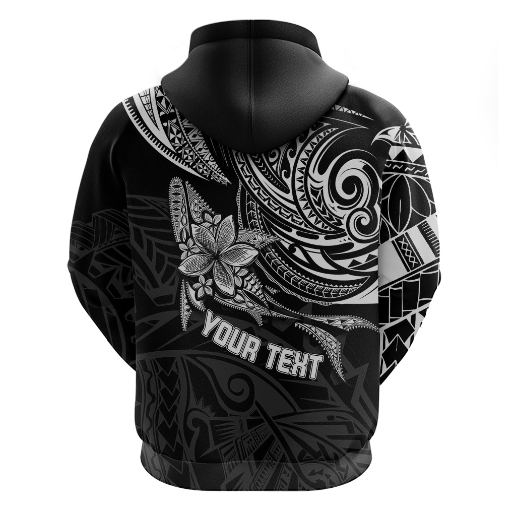 Personalised Father's Day Polynesian Hoodie Best Dad Ever - Black LT7