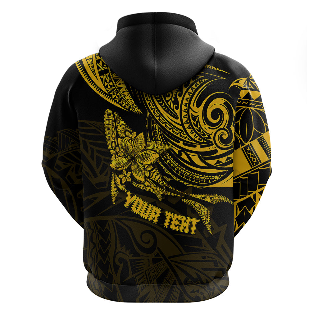 Personalised Father's Day Polynesian Hoodie Best Dad Ever - Gold LT7
