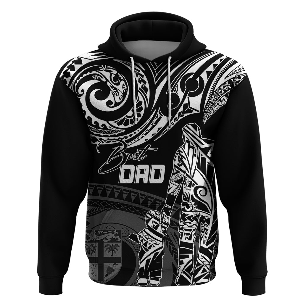 Personalised Father's Day Fiji Hoodie Polynesian Dad & Kid LT7