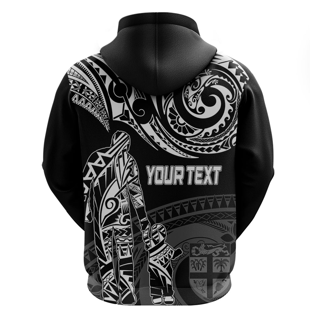 Personalised Father's Day Fiji Hoodie Polynesian Dad & Kid LT7