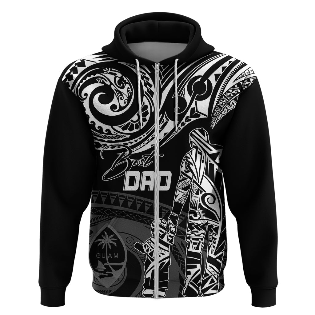 Personalised Father's Day Guam Hoodie Polynesian Dad & Kid LT7