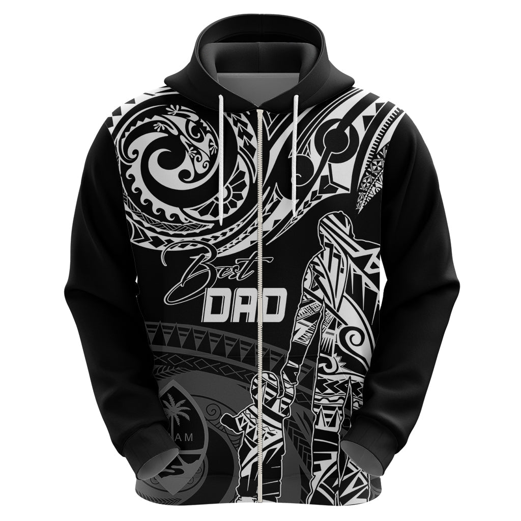 Personalised Father's Day Guam Hoodie Polynesian Dad & Kid LT7