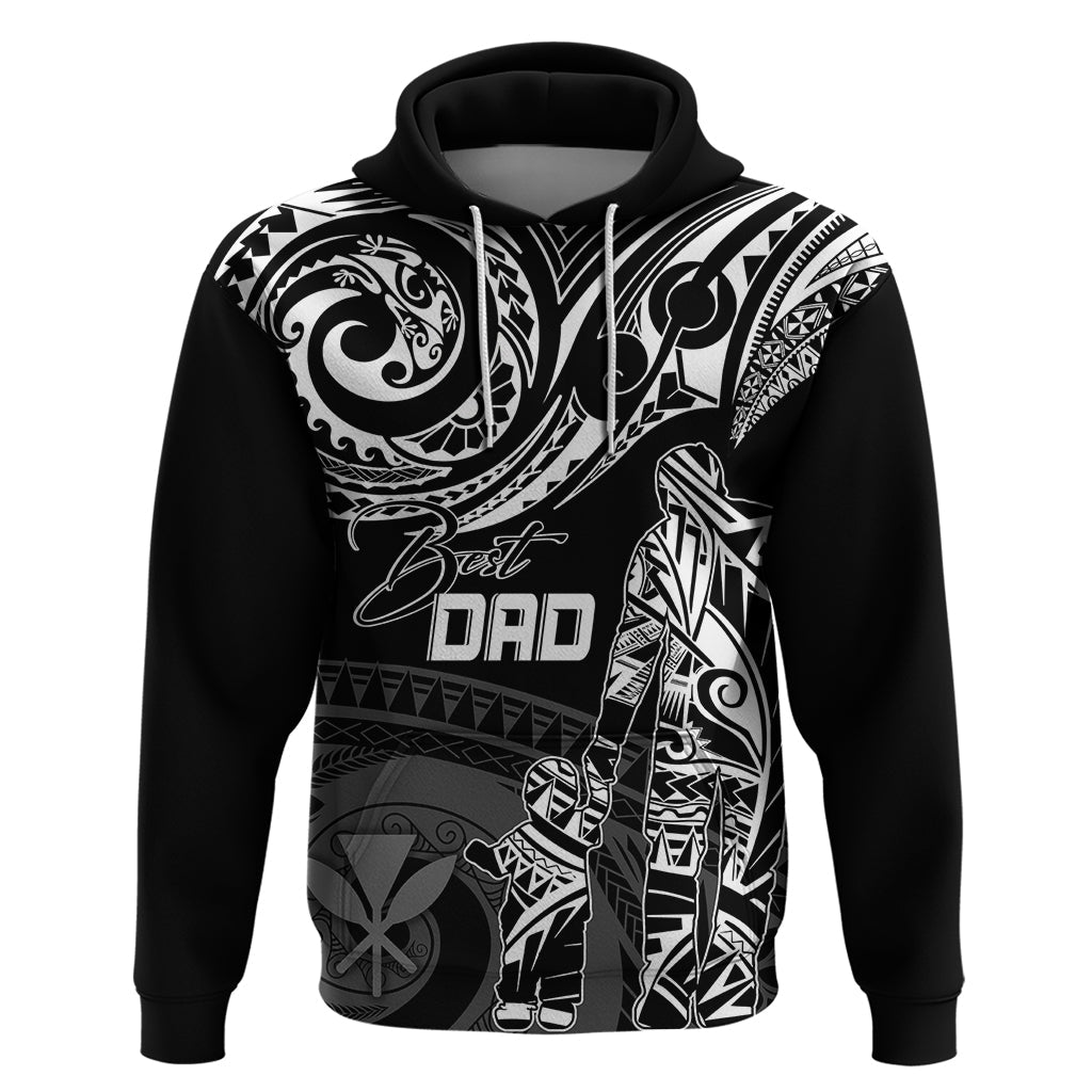 Personalised Father's Day Kanaka Hawaii Hoodie Polynesian Dad & Kid LT7