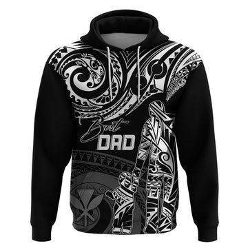 Personalised Father's Day Kanaka Hawaii Hoodie Polynesian Dad & Kid LT7