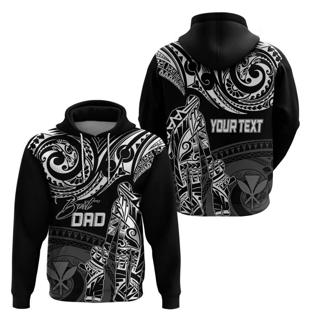 Personalised Father's Day Kanaka Hawaii Hoodie Polynesian Dad & Kid LT7