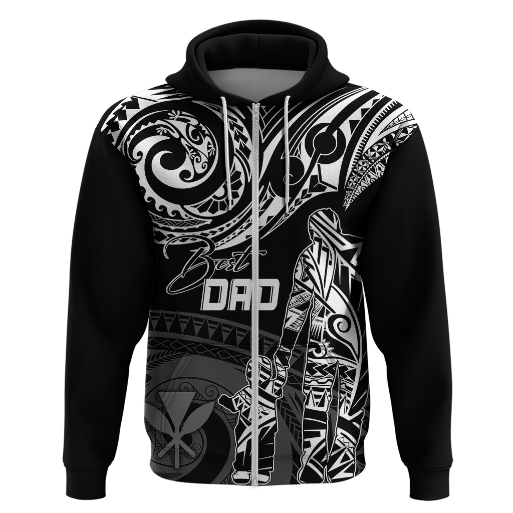 Personalised Father's Day Kanaka Hawaii Hoodie Polynesian Dad & Kid LT7