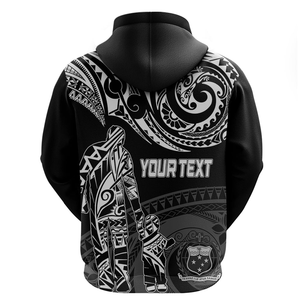 Personalised Father's Day Samoa Hoodie Polynesian Dad & Kid LT7