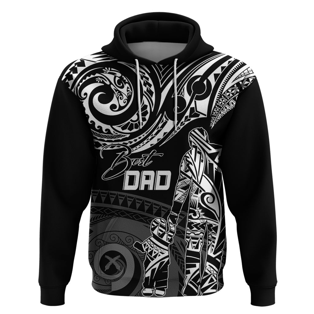 Personalised Father's Day Vanuatu Hoodie Polynesian Dad & Kid LT7