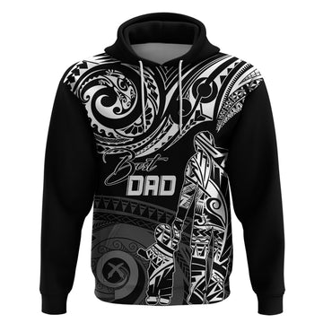 Personalised Father's Day Vanuatu Hoodie Polynesian Dad & Kid LT7