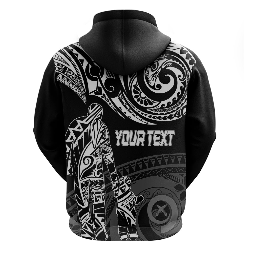 Personalised Father's Day Vanuatu Hoodie Polynesian Dad & Kid LT7