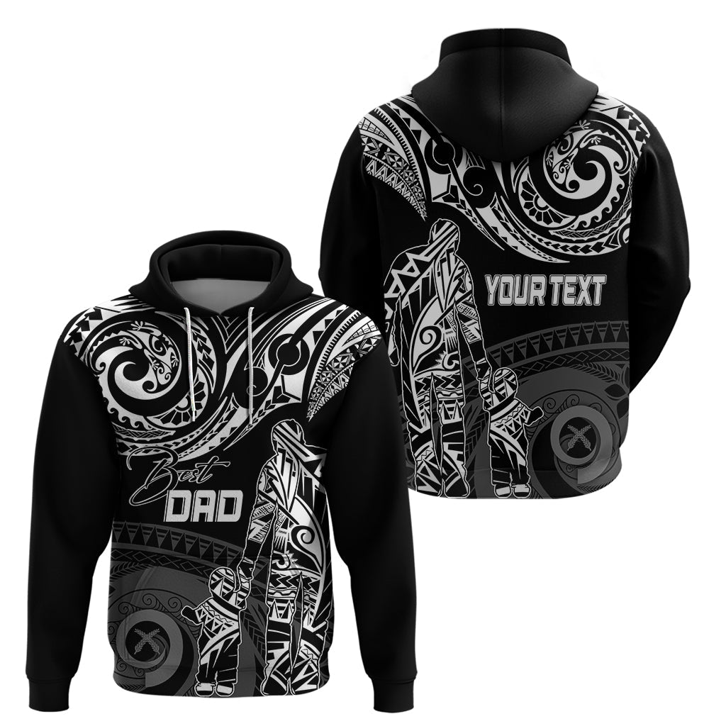 Personalised Father's Day Vanuatu Hoodie Polynesian Dad & Kid LT7
