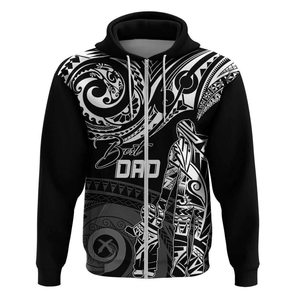 Personalised Father's Day Vanuatu Hoodie Polynesian Dad & Kid LT7