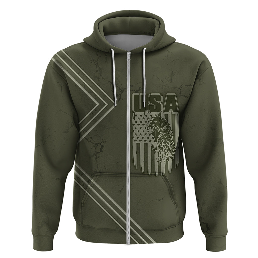 USA Bald Eagle Freedom Tour 1776 Born To Be Free Hoodie Olive Grunge Style LT7