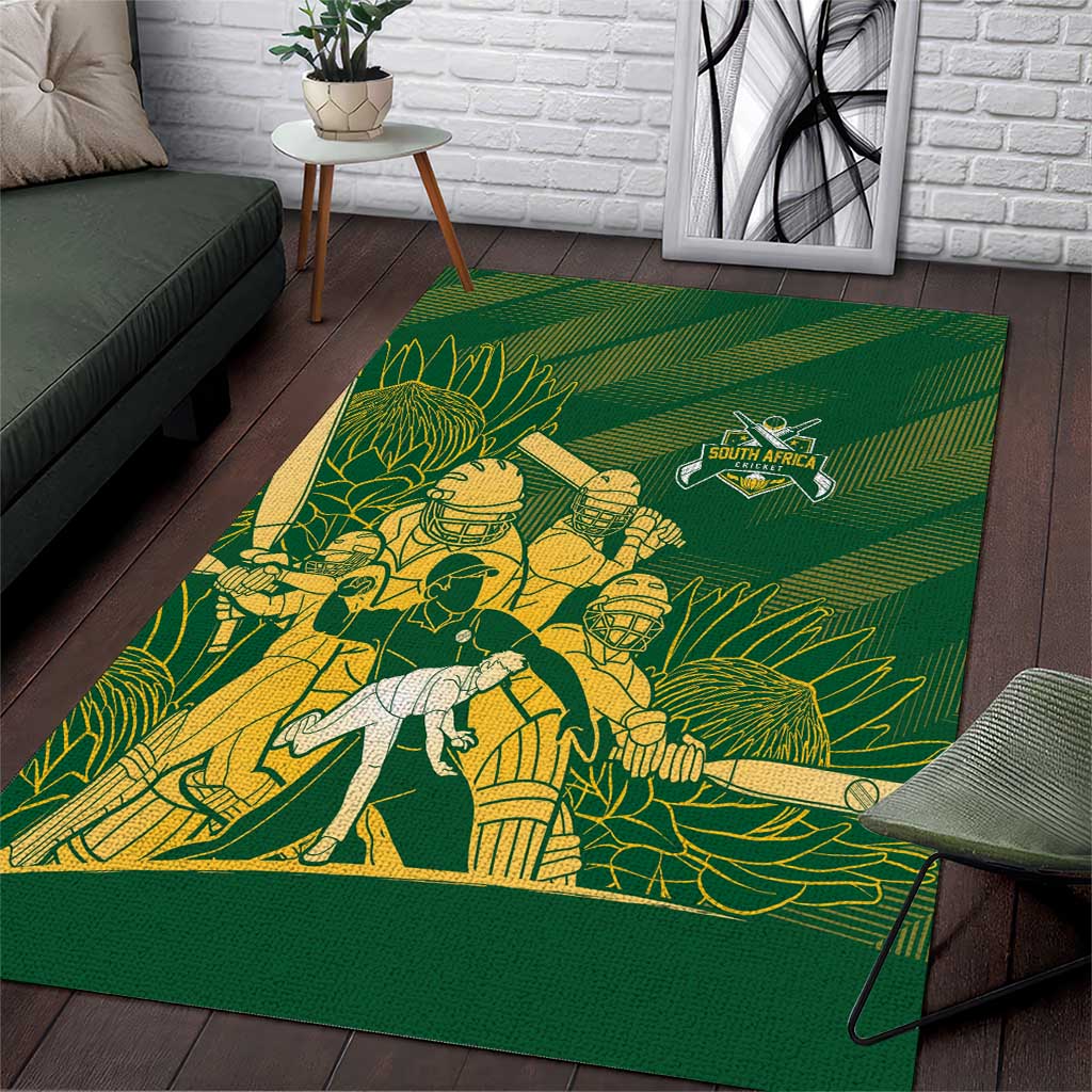 South Africa Cricket Champion Area Rug Proteas Rock The World LT7