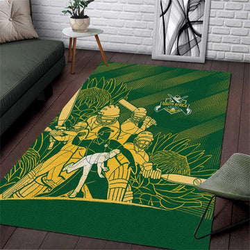 South Africa Cricket Champion Area Rug Proteas Rock The World LT7