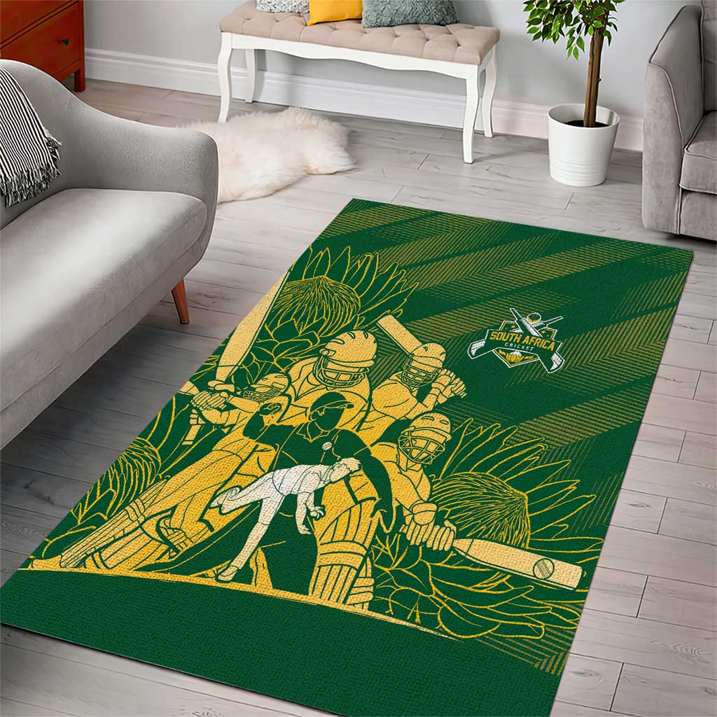 South Africa Cricket Champion Area Rug Proteas Rock The World LT7
