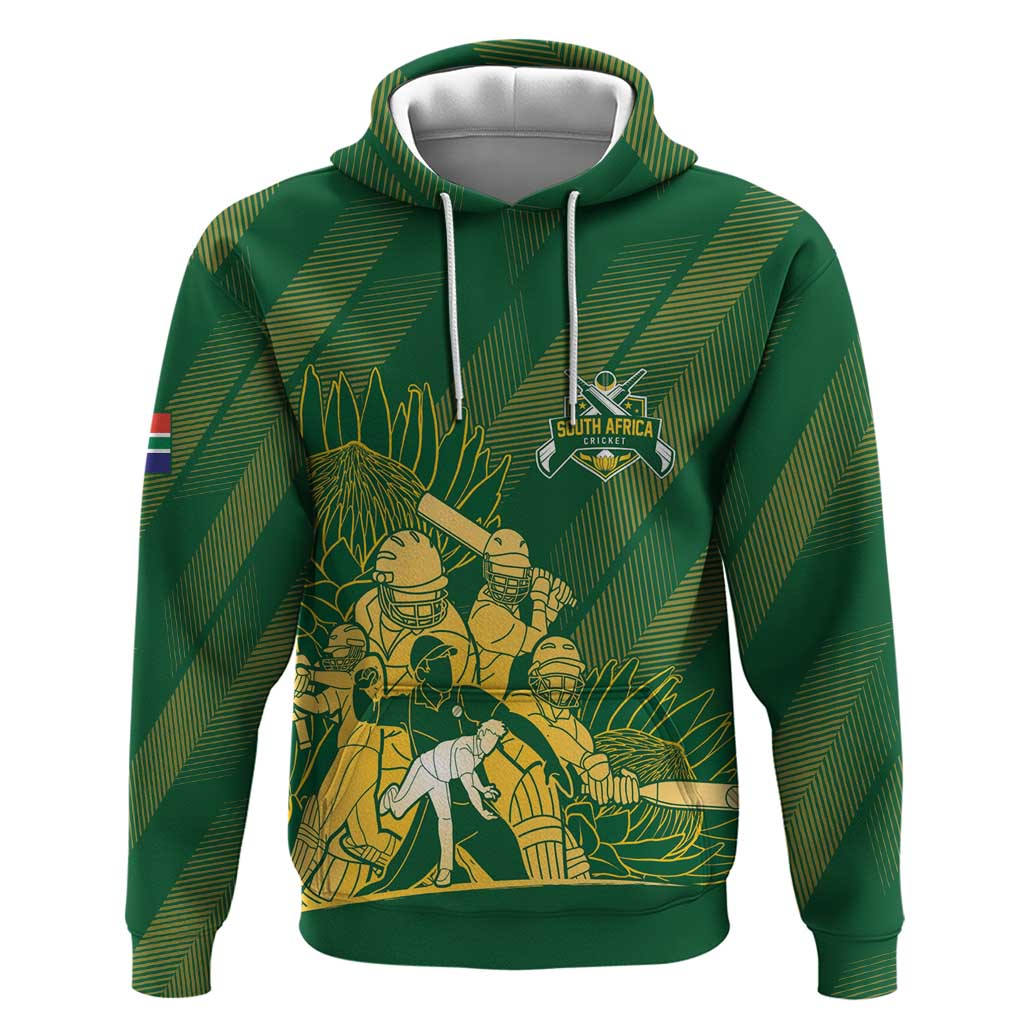 South Africa Cricket Champion Custom Hoodie Proteas Rock The World LT7