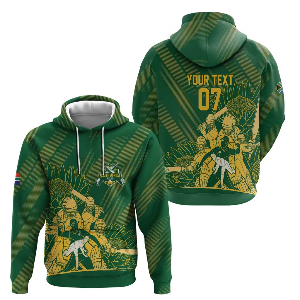 South Africa Cricket Champion Custom Hoodie Proteas Rock The World LT7
