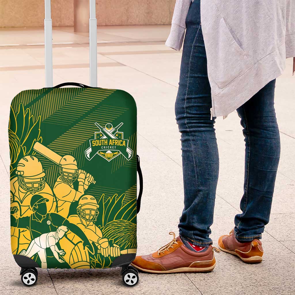 South Africa Cricket Champion Luggage Cover Proteas Rock The World LT7