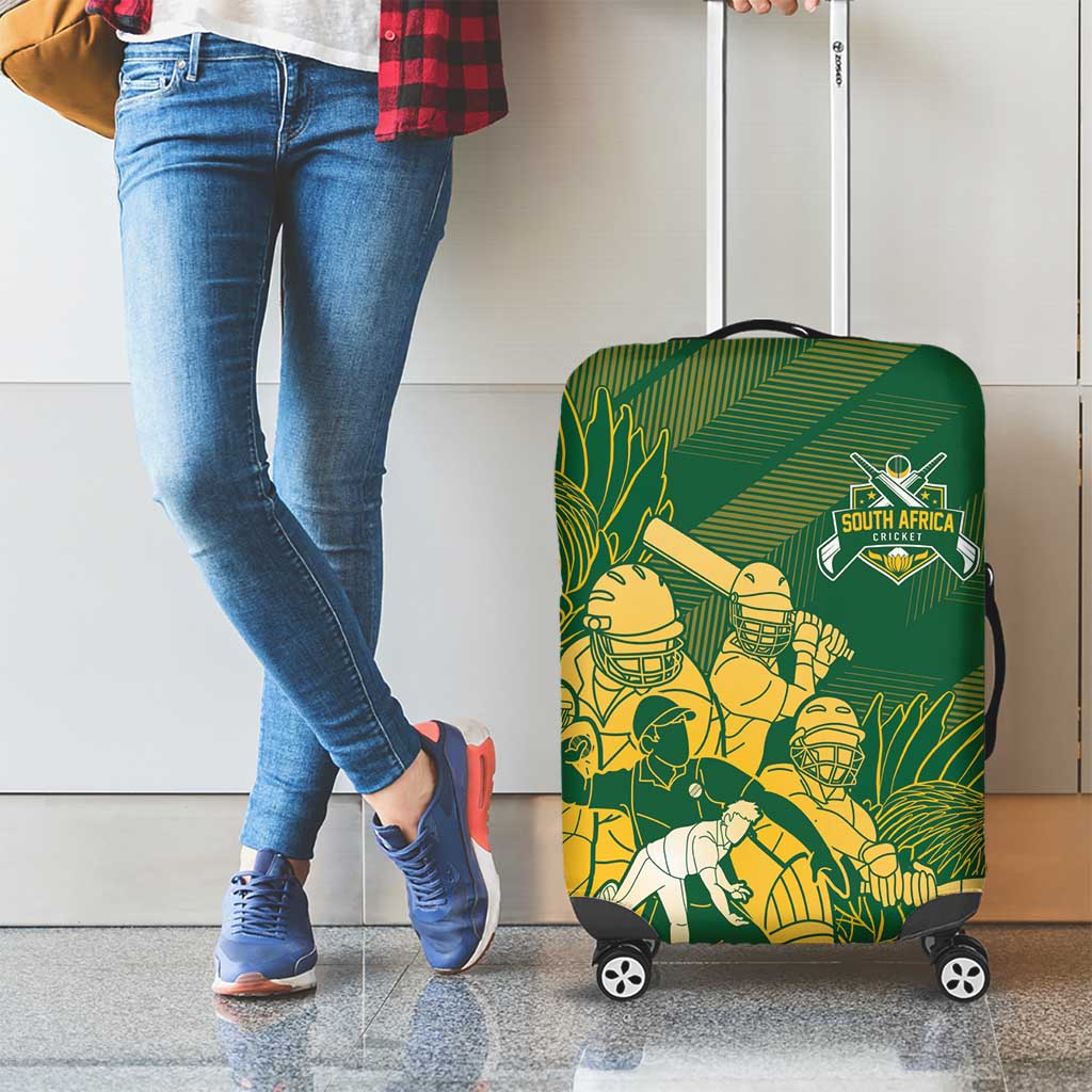 South Africa Cricket Champion Luggage Cover Proteas Rock The World LT7