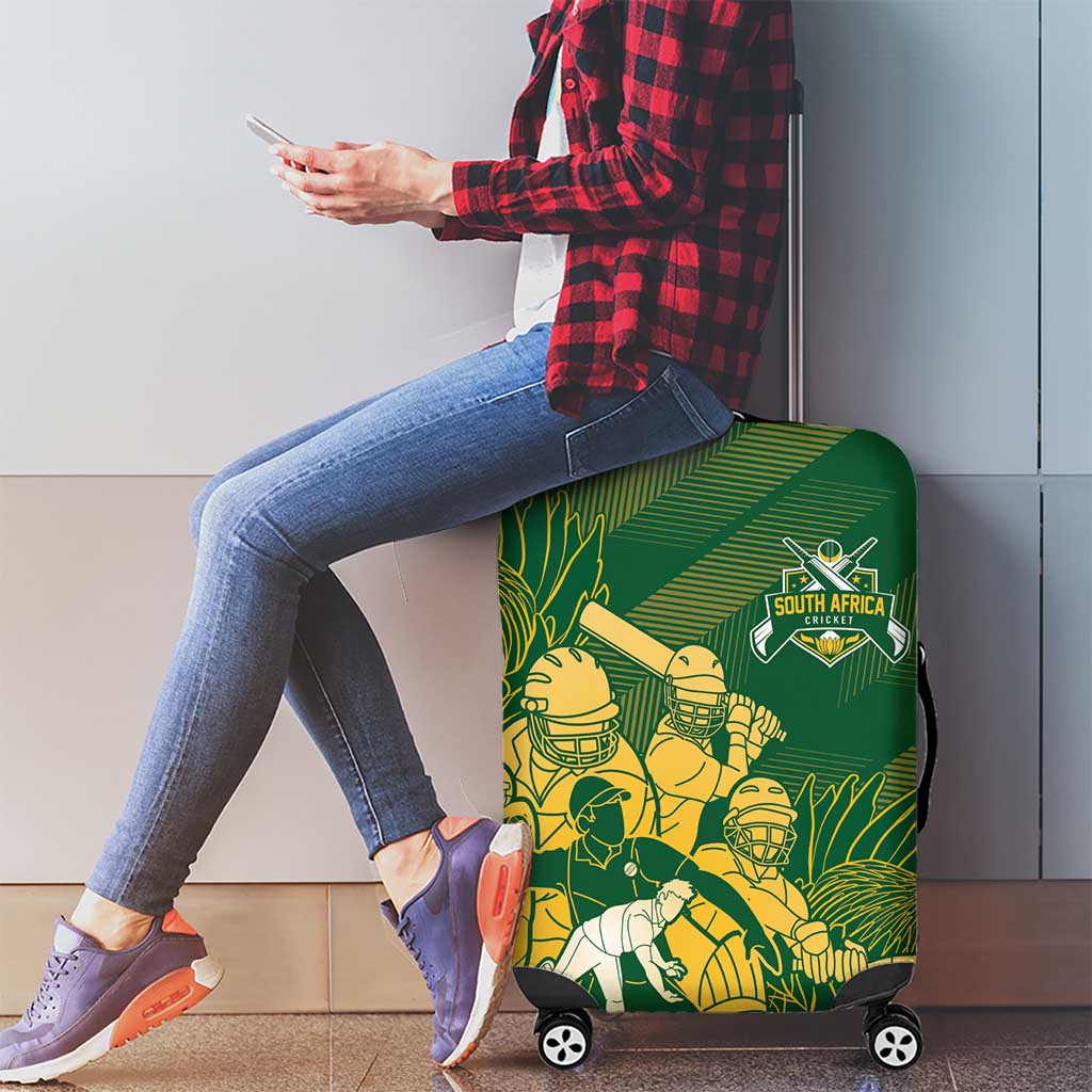 South Africa Cricket Champion Luggage Cover Proteas Rock The World LT7