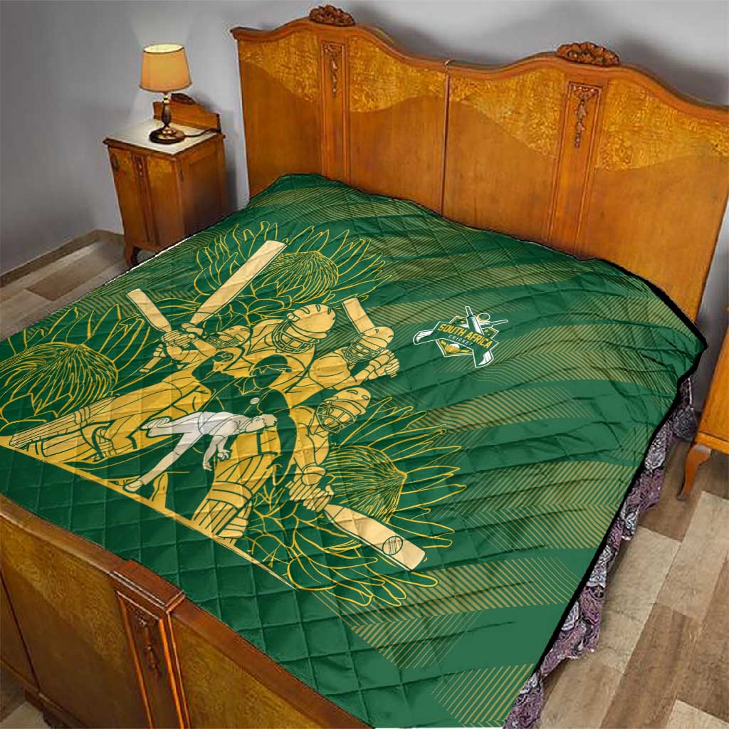 South Africa Cricket Champion Quilt Proteas Rock The World LT7