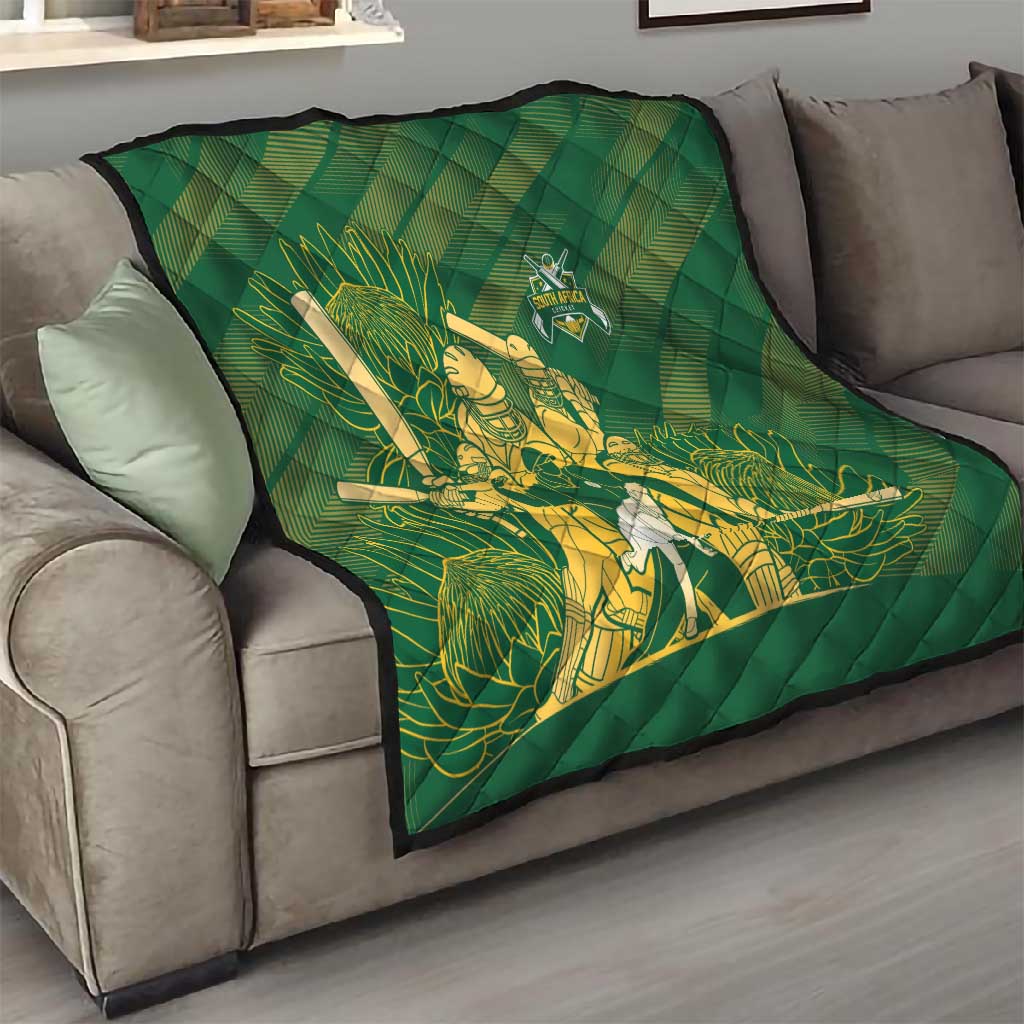 South Africa Cricket Champion Quilt Proteas Rock The World LT7