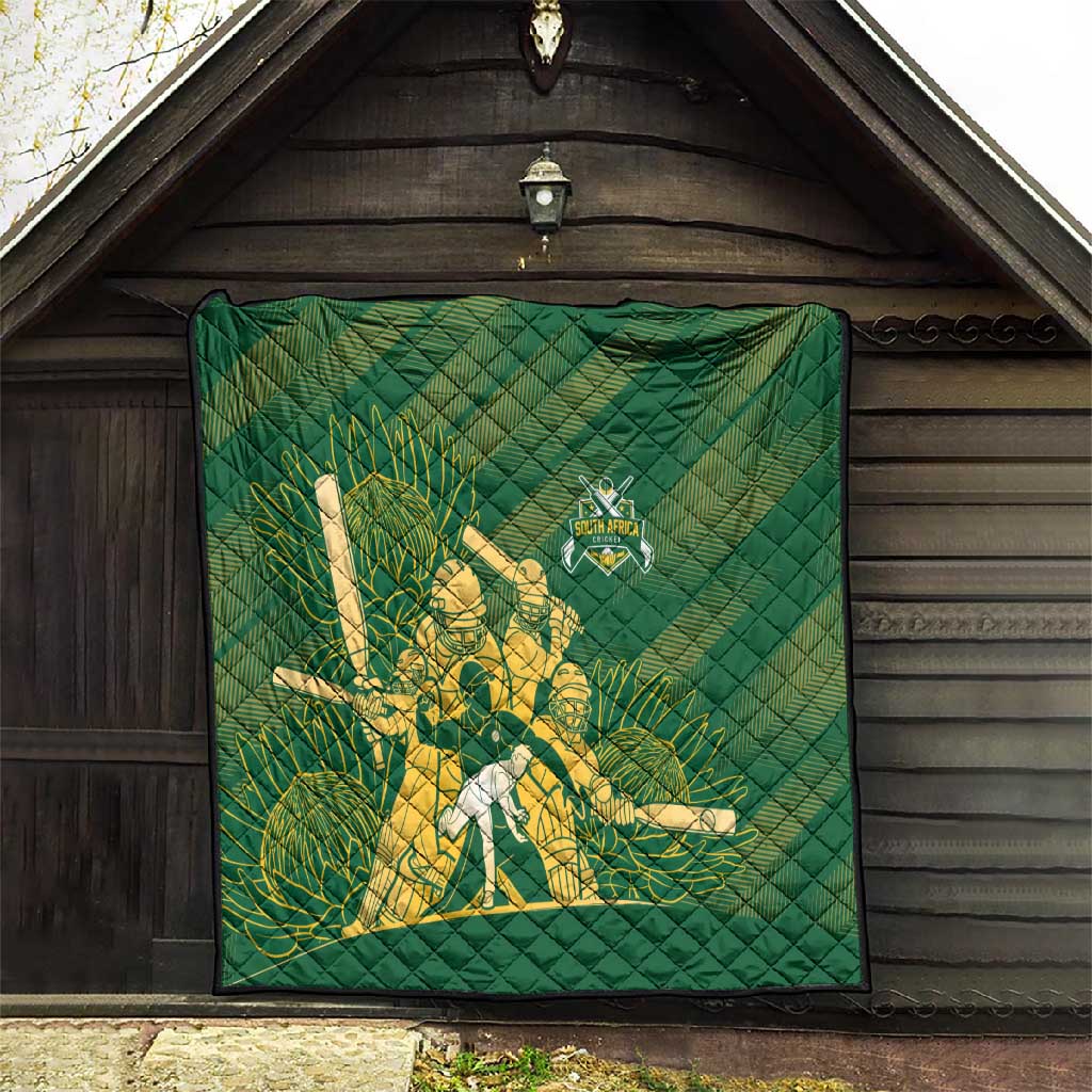 South Africa Cricket Champion Quilt Proteas Rock The World LT7