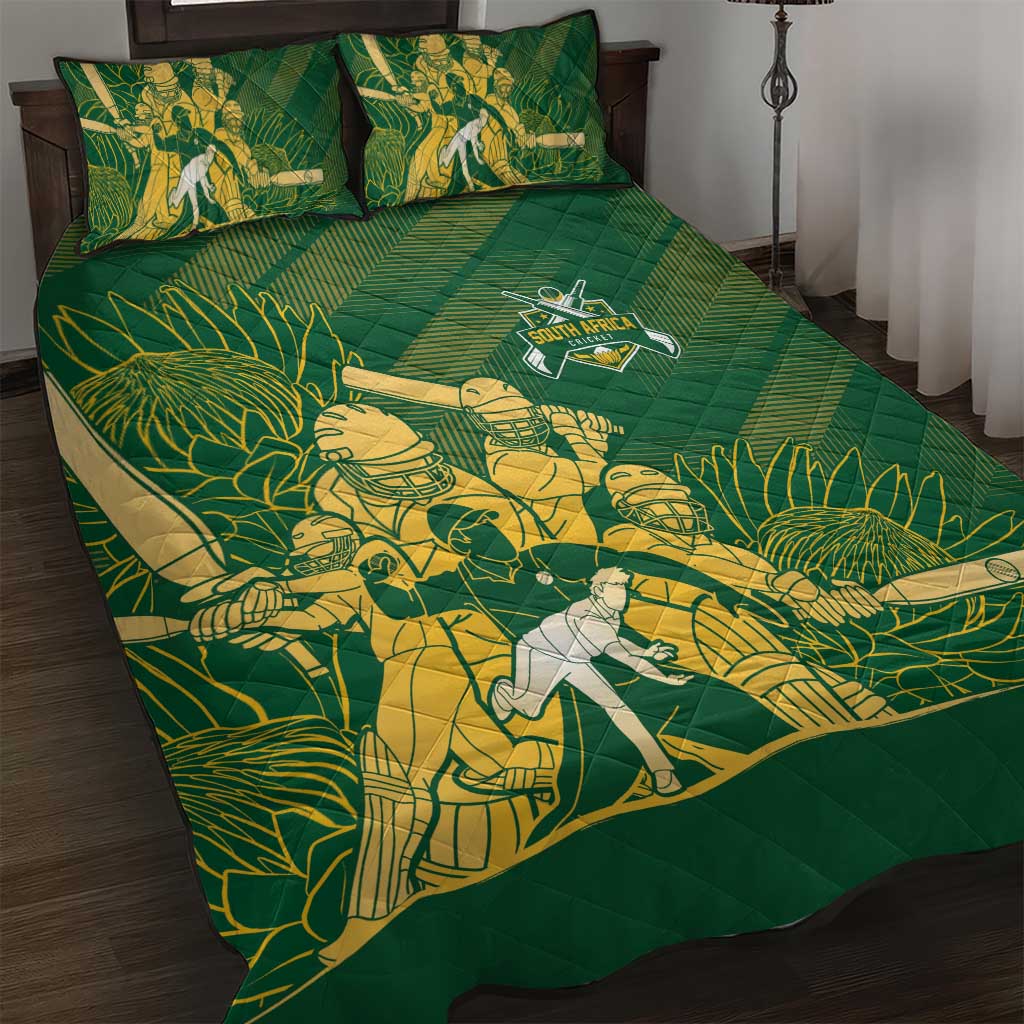 South Africa Cricket Champion Quilt Bed Set Proteas Rock The World LT7