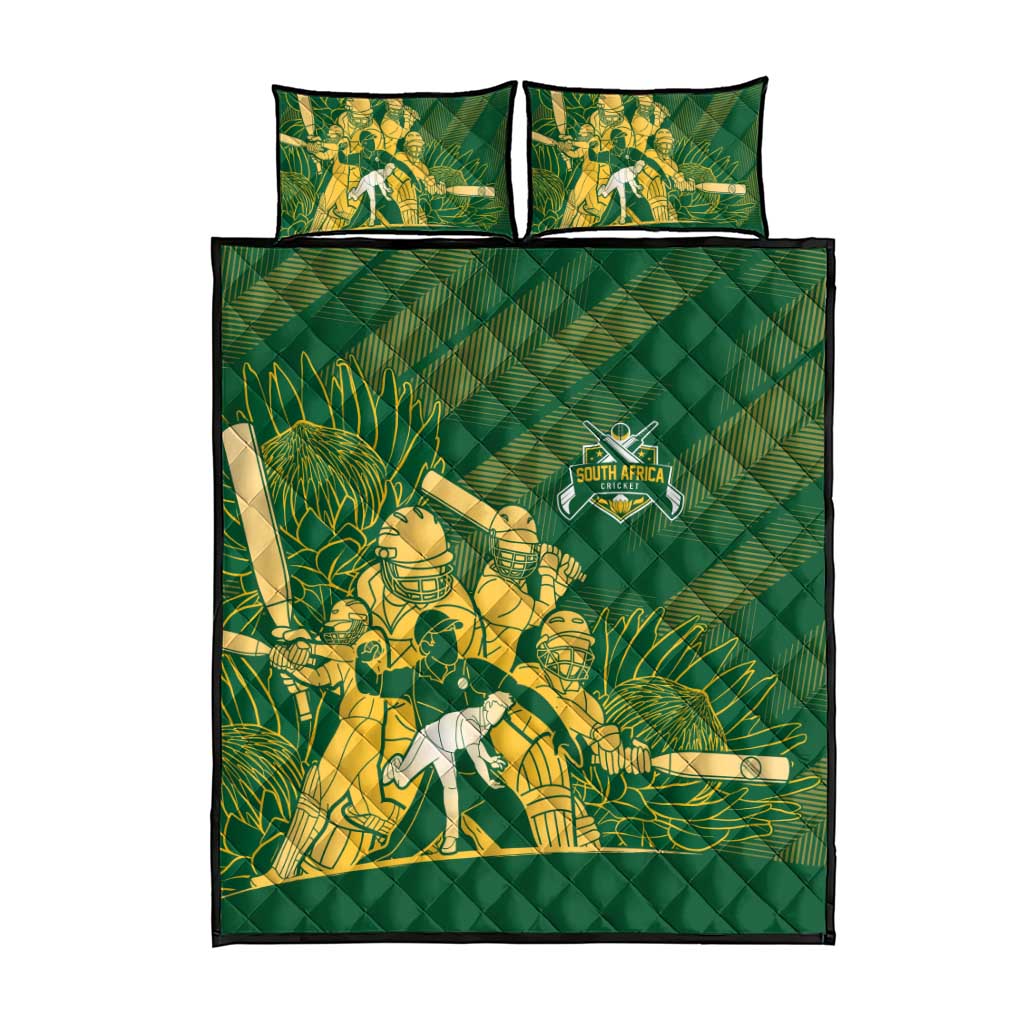 South Africa Cricket Champion Quilt Bed Set Proteas Rock The World LT7