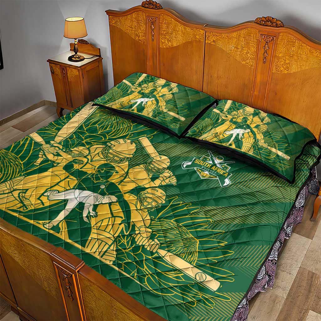 South Africa Cricket Champion Quilt Bed Set Proteas Rock The World LT7