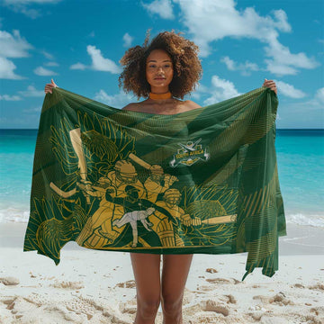 South Africa Cricket Champion Sarong Proteas Rock The World LT7