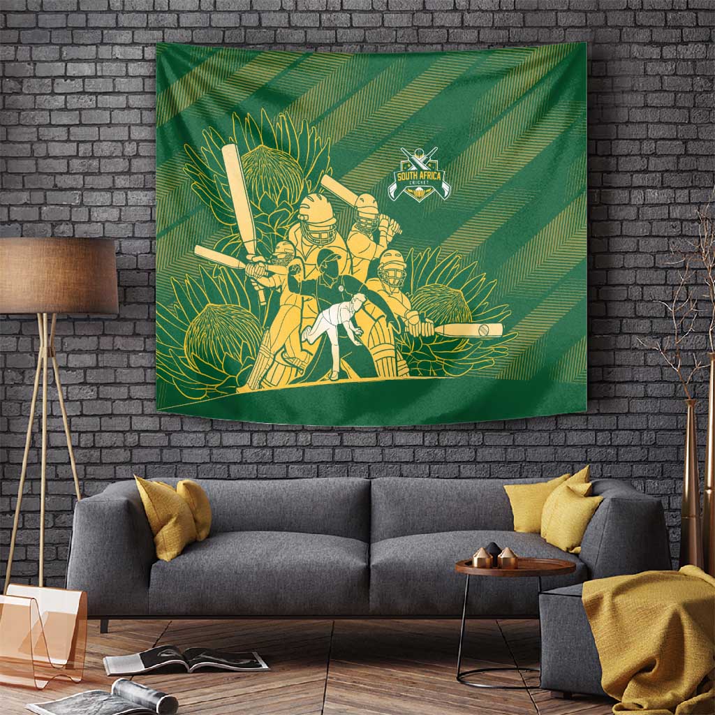 South Africa Cricket Champion Tapestry Proteas Rock The World LT7
