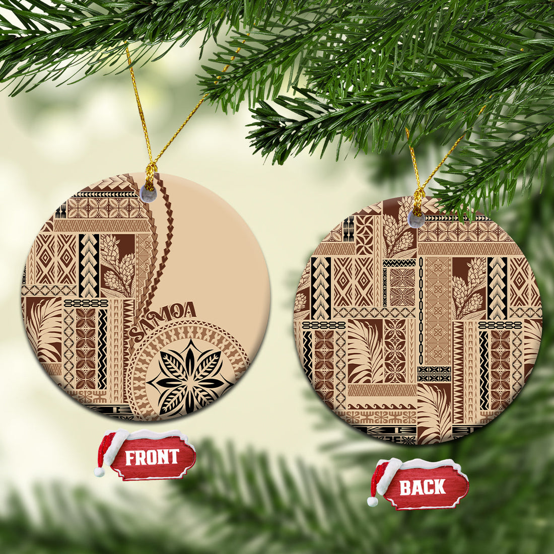 Samoa Siapo Motif Ceramic Ornament Classic Style LT7